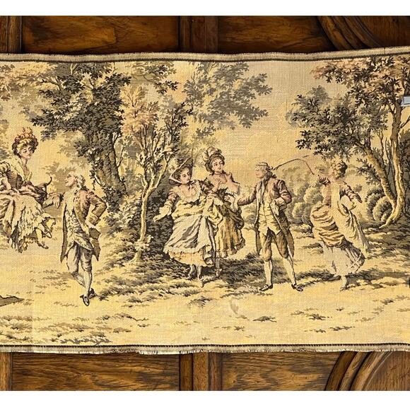 Antique French Aubusson tapestry 57”x20” (c) late 19th or early 20th century. - Picture 3 of 11